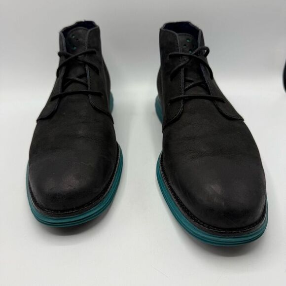 Cole Haan Lunargrand Chukka Boots Black Suede Booties - Men’s US 11 - Picture 2 of 12